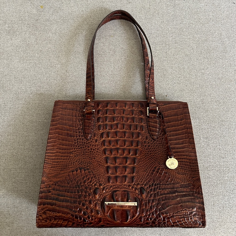 Brahmin Anywhere tote in pecan brown
